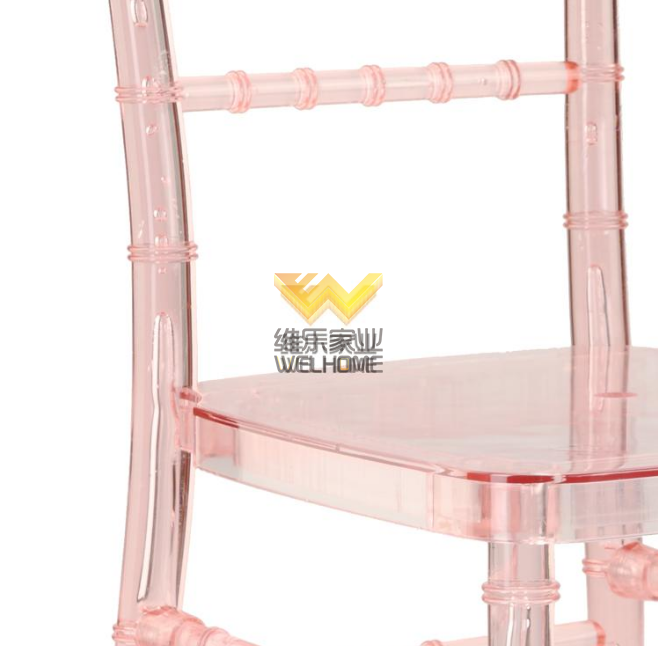 Hotsale Pink Plastic Chiavari Chair for wedding/events